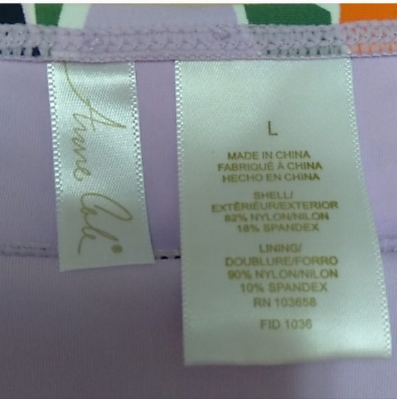 Anne Cole Palm Party Tulip DRaped Swim Skirt Size L - Picture 13 of 15